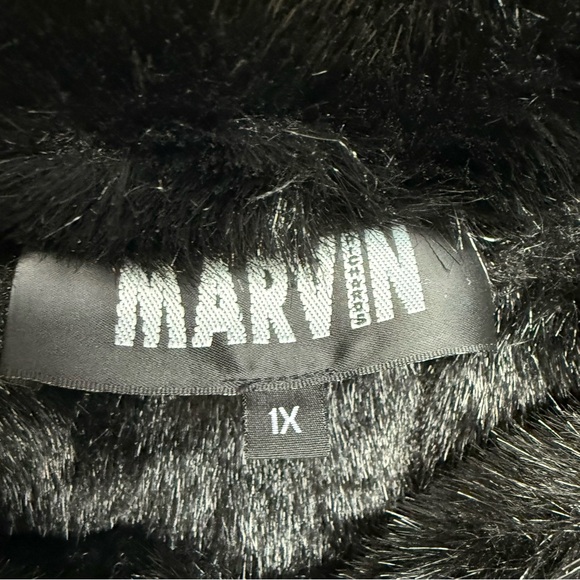 Marvin Richards Faux Fur Lined Denim Jacket Women’s Size 1X - Picture 2 of 15